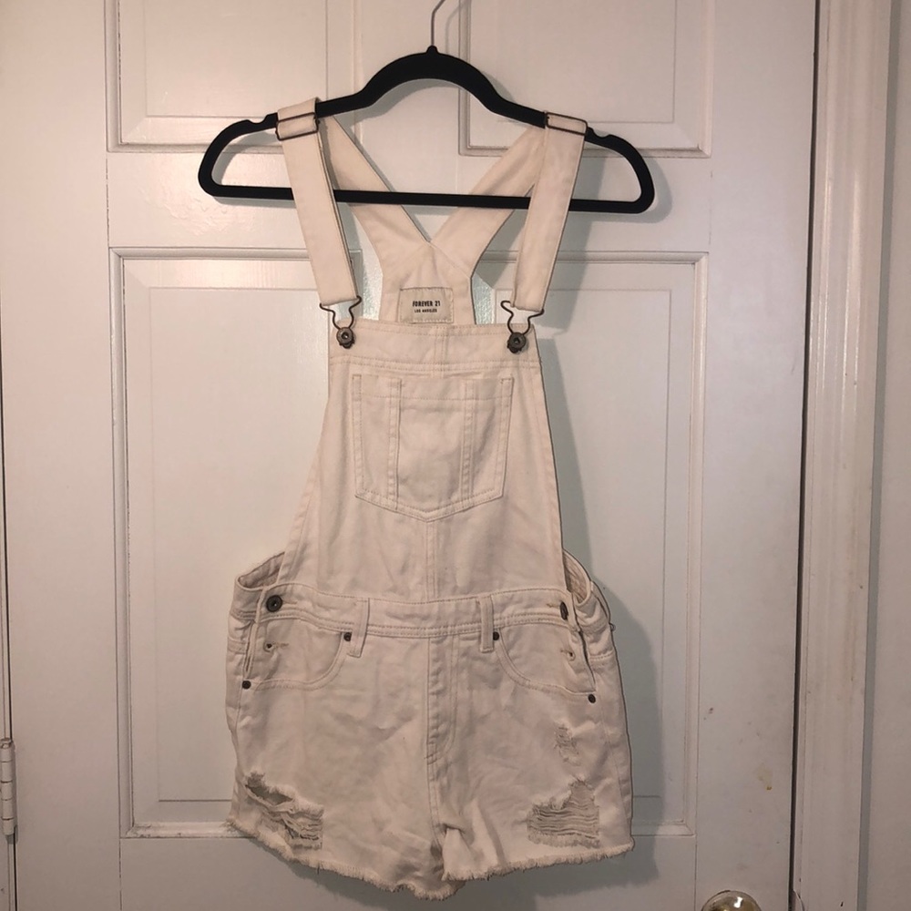 White short overalls